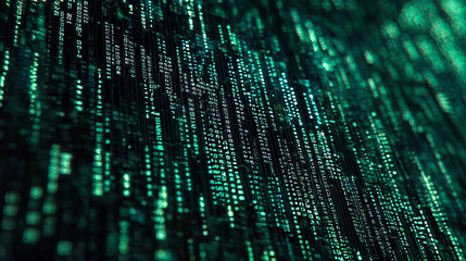 Wall Mural - artificial intelligence. observation, data collection and protection. big data concept. computer min