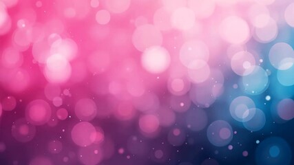 Wall Mural - abstract bokeh background pink and blue with delicate particle effects