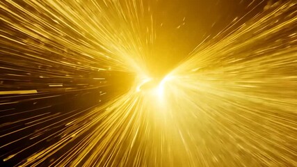 Wall Mural - abstract golden light trails expanding outward creating a dynamic background design