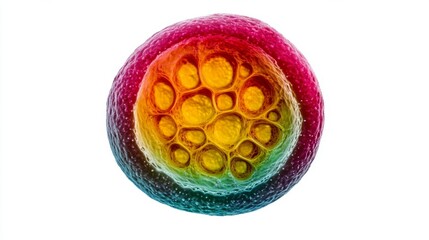 Wall Mural - a vibrant and colorful abstract representation of a honeycomb structure. this stunning image capture