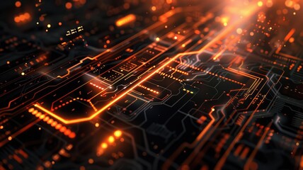 Abstract of digital shape or line and technological cyber style particle design connect in surreal electronic shape designing. High tech scenery express seamless pattern perfect for wallpaper. AIG53.