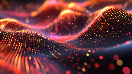 Wall Mural - binary code, digital data field, information flow. 3d illustration of ones and zeros, tech backgroun