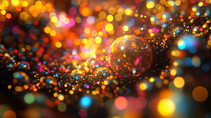 Wall Mural - particle waves, music sounds, big data, open information. 3d illustration diodes, neon flow, synthes