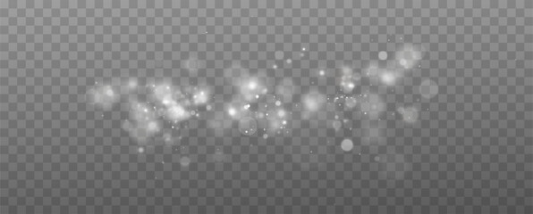 Aufkleber - Glow light effect. Vector illustration. Christmas flash. dust	
