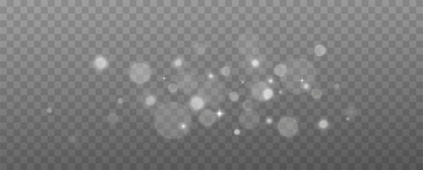 Aufkleber - Glow light effect. Vector illustration. Christmas flash. dust	