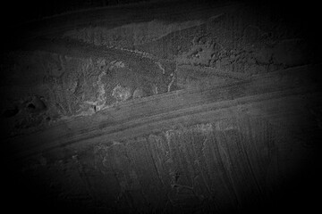 Aufkleber - Old wall texture cement dark black gray background abstract grey color design are light with white gradient background.