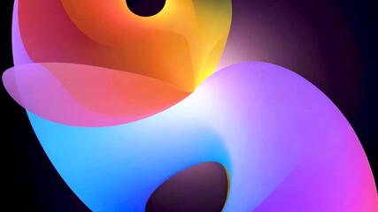 Wall Mural - colorful abstract animation showcasing light dynamics