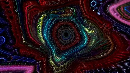 Canvas Print - colorful abstract patterns swirl in a mesmerizing visual display