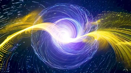Canvas Print - dynamic colorful spiral pattern creating visual energy flow