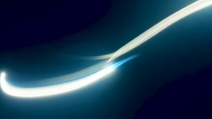 Wall Mural - Bright light streak in dark sky at night event
