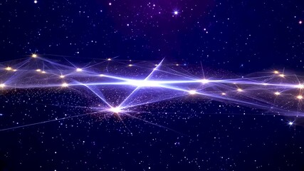 Wall Mural - Exploring the beauty of outer space with vibrant stars and galaxies