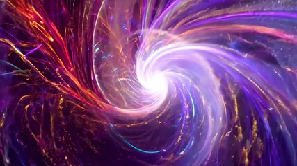 Wall Mural - Swirling cosmic vortex with vibrant colors and motion