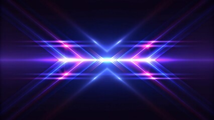 Wall Mural - abstract high-speed light trails on dark background. futuristic template for banners, presentations,