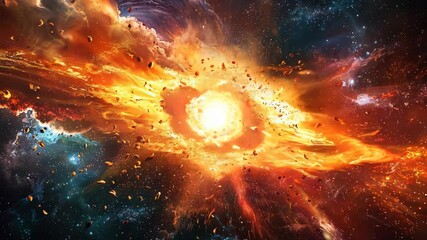 Wall Mural - big bang explosion, cosmic event