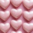 © Duit - Pink heart candies arranged on pink background, Valentine's Day, food photography, website design