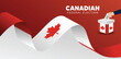 © ArtDawn - Canada Flag Ribbon Canadian federal election 2025 vector poster