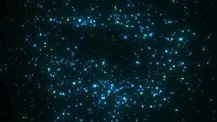 Wall Mural - glowing particles dynamically align to form a futuristic map of ukraine. the animation features rota