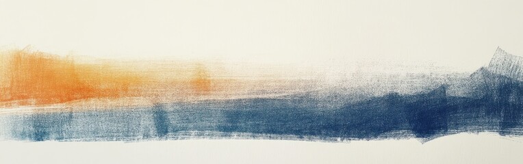 Leinwandbilder - Exploration of minimalist pencil strokes creating a gradient shift in color blending warm and cool tones
