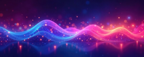 Colorful gradient app icons on a futuristic background, app, mobile