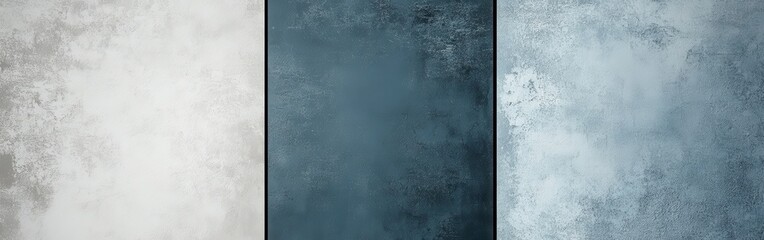 Fototapete - Minimalist gradient design showcasing a smooth transition from light grey to deep blue tones in an abstract composition
