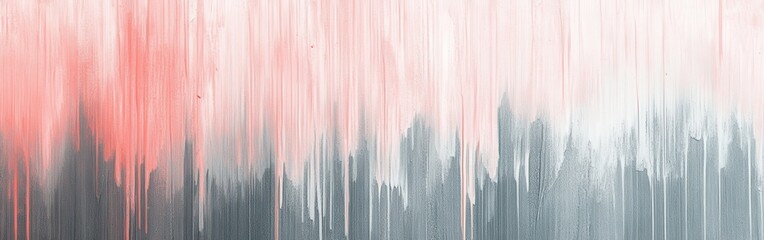 Poster - Elegant gradient pencil strokes create a serene natural design with soft hues of pink, gray, and white