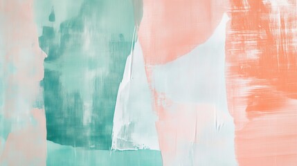 Poster - Exploring the beauty of overlapping pencil strokes in soft hues within an abstract composition