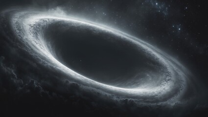 Wall Mural - a black hole in space without boundaries. speculative science.
