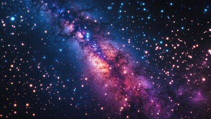 Wall Mural - vast cosmos speckled with stars, created using tools.