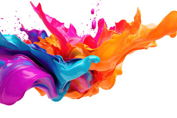 Wall Mural - png colorful colorful splash paint.