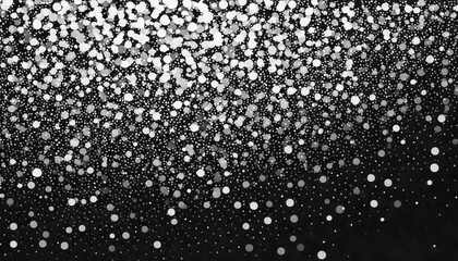 Fototapete - Black and white abstraction of scattered dots creating a textured background