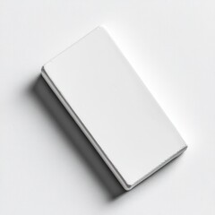 Poster - Minimalist White Object on Textured Surface, Creating a Clean and Abstract Composition