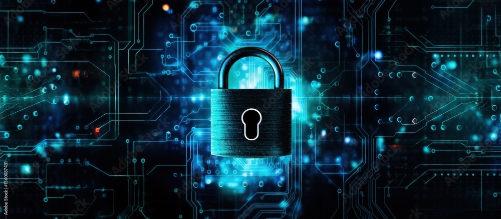 Digital lock key secure connection with computer motherboard circuit technology