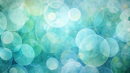 Leinwandbilder - Abstract Teal and White Circle Pattern Background Design