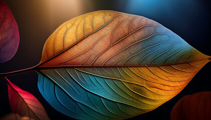 colorful leaf background