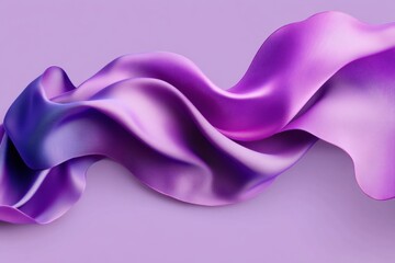 Poster - Ethereal Lavender Wave Fluid Digital Art Texture Exploring Mindful Design Trends - Soft Gradient Abstract Visualization for Modern Creative Media