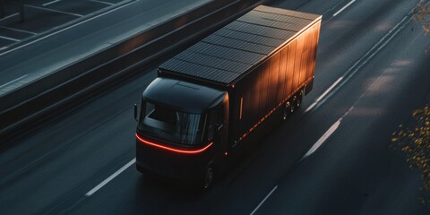 Poster - Next-Gen Sustainable Logistics Solar-Powered Electric Delivery Truck Revolutionizing Green Transportation with Cutting-Edge Energy Efficiency and Smart Mobility Solutions