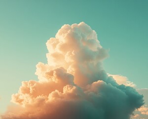 Poster - Ethereal Climate Visualization Soft Pastel Cloudscape Revealing Atmospheric Dynamics for Next-Gen Meteorological Content and Environmental Storytelling