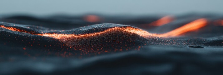 Poster - Quantum Visualization Luminescent Particle Waves Revealing Cutting-Edge Digital Morphology in Immersive Technological Landscape of Molecular Motion