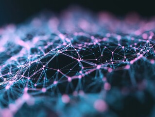 Poster - Quantum Nexus Decentralized Global Network Visualization with Cybernetic Mesh Topology - Futuristic Digital Infrastructure Innovation