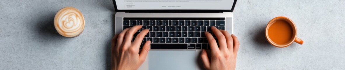Aufkleber - Minimalist Remote Work Sanctuary Ergonomic Digital Productivity in Soft Monochrome - Hybrid Professionals Efficient Home Office Aesthetic