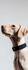 Aufkleber - Smart Pet Tech Revolution Minimalist AI-Enabled Activity Tracking Collar for Modern Dog Wellness, Performance Monitoring and Connected Pet Care Innovations