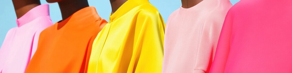 Poster - Gen Z Color Block Fashion Vibrant Street Style Collective Showcasing Collaborative Aesthetic, Expressive Personal Branding and Inclusive Urban Trendsetting