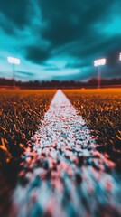 Poster - Electrifying Athletic Dreamscape Cinematic Baseball Stadium Panorama with Neon-Infused Lighting and Immersive Performance Landscape for Next-Gen Sports Marketing