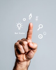 Leinwandbilder - Minimalist Digital Innovation Interactive Business Intelligence Touchpoint with Gamified Best Practice UX Design for Agile Professional Transformation
