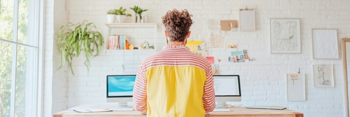 Aufkleber - Mindful Digital Wellness Minimalist Home Office Transformation for Gen Z Remote Work - Sustainable Productivity and Workspace Ergonomics in Soft Pastel Aesthetic