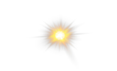 Wall Mural - vector transparent sunlight with sun glare. overlay, sun rays and glare, sun, sunrays, light transit