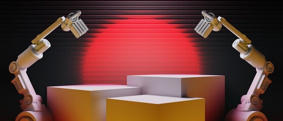 Wall Mural - 3d illustration rendering of y2k 2000s gamer technology futuristic fantasy metaverse cyberpunk sci-f