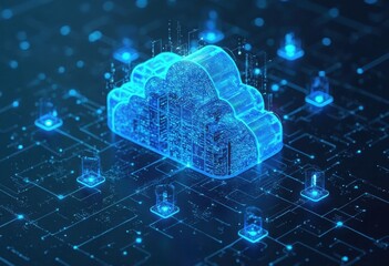 Aufkleber - Cloud Computing and Data Storage Technology