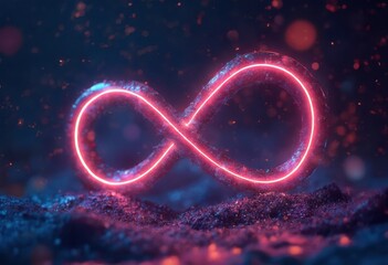 Poster - Infinity Symbol in a Cosmic Landscape