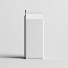 Poster - Minimalist White Carton Mockup on a Light Background for Branding, Packaging Design & Display Showcase.